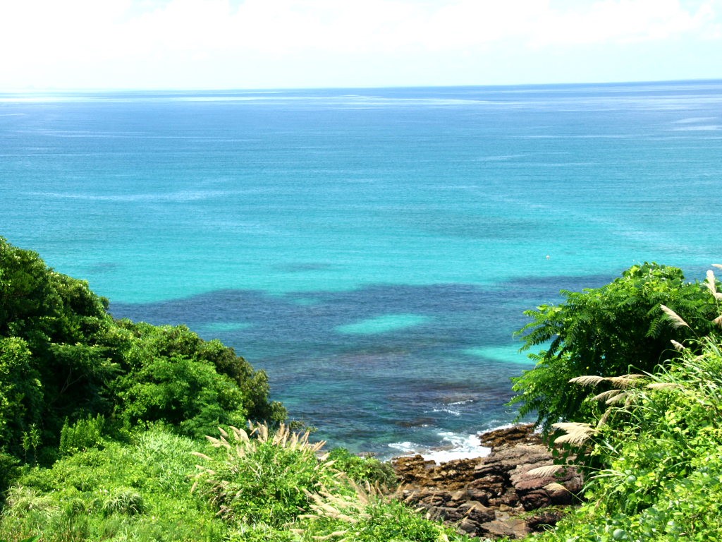 熊本天草西海岸の海 の無料写真素材