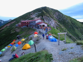 北アルプスの山の壁紙 写真素材