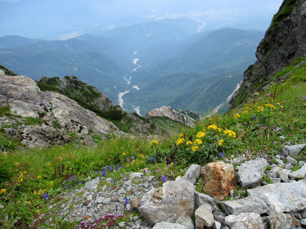 無料壁紙 無料素材 夏山 北アルプス 登山 白馬山荘 山小屋 夜明け