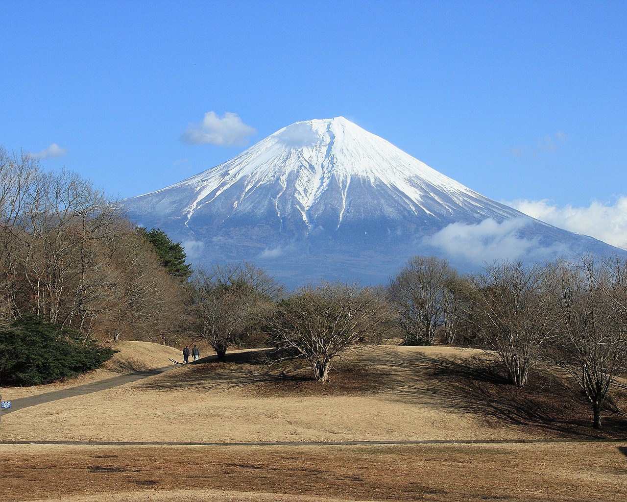 富士山の壁紙 写真素材 田貫湖から見た富士山