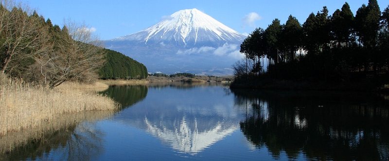 富士山の壁紙 写真素材 田貫湖から見た富士山