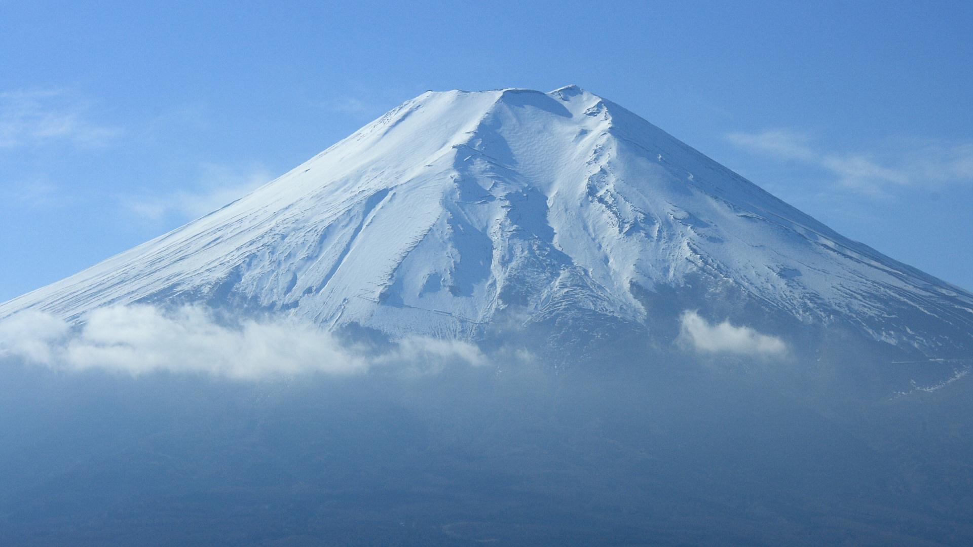 富士山の壁紙 写真素材 山中湖から見た富士山