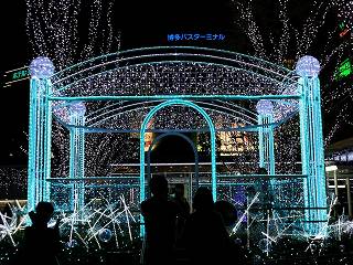 クリスマスイルミネーション ｊｒ博多駅